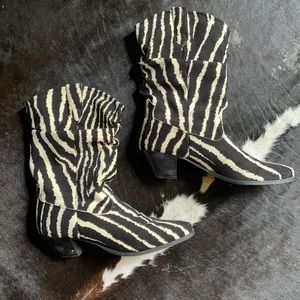 Zebra Stripe Boots